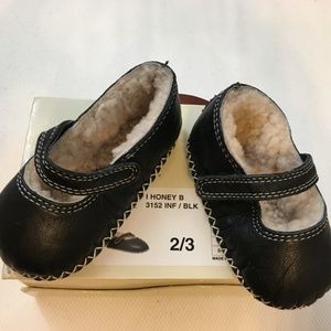 UGG Honey Black Mary Janes